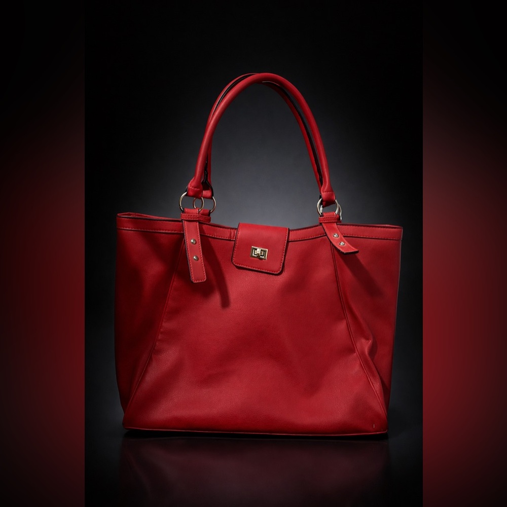 Elegant Red Tote Bag